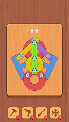 Bolt and Screw Nutty Wooden