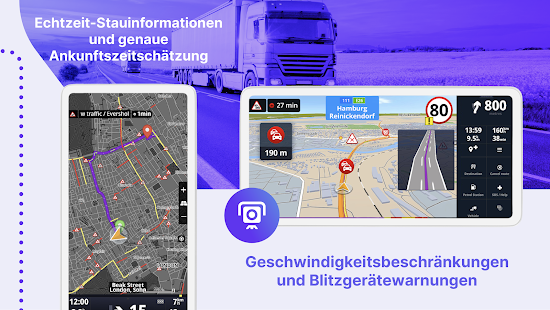Sygic LKW Wohnmobil Navigation Screenshot