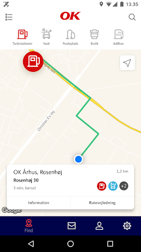 Android application OK Tank og Betal – Erhverv screenshort