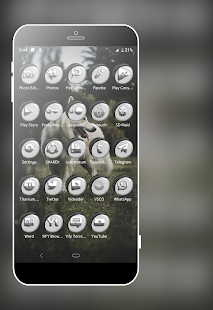Grayish White Icons Pack Screenshot