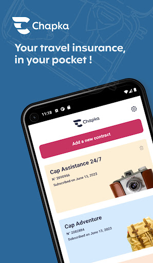 Android application Chapka screenshort