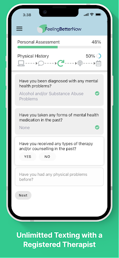 FeelingBetterNow Screen 2