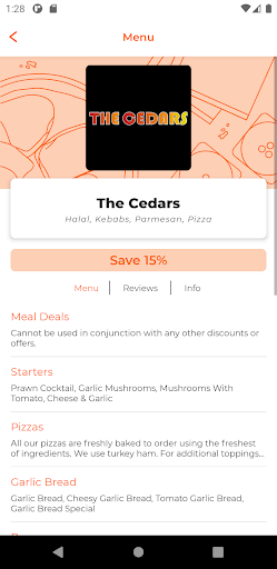Android application The Cedars screenshort
