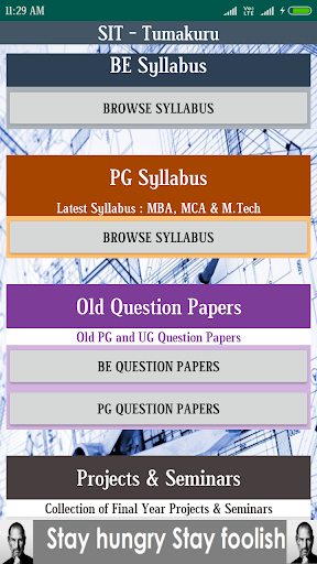 Android application SIT Tumakuru - Syllabus screenshort