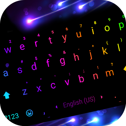LED Flash Keyboard Background  Icon