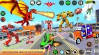 screenshot of Dragon Robot Car Games 3d