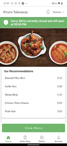 Khans Takeaway Screen 2