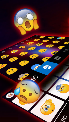 Neon Art Girl Keyboard Backgro Screen 3