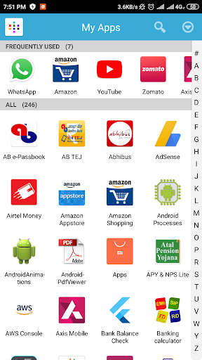 Android application My Apps List and Share App screenshort