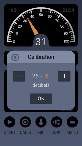 Screenshot of Decibel Meter Pro