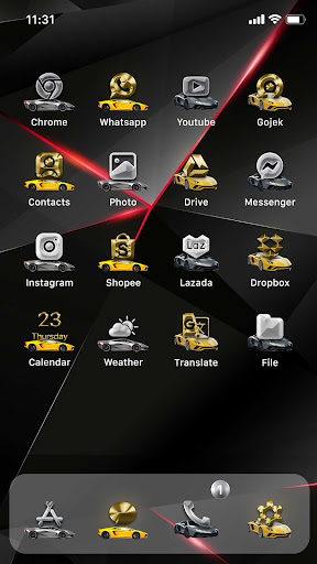Wow Sports Car 1 - Icon Pack Screen 2