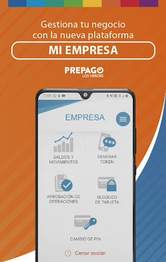 Android application Mi Empresa Prepago Los Héroes screenshort