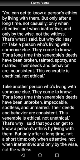 Facts Sutta - Buddhism Screen 3