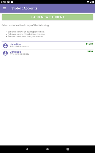 School Payment Portal Mobile