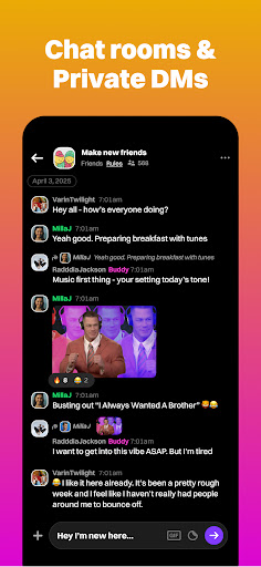 Screenshot of TalkLife: Peer Support