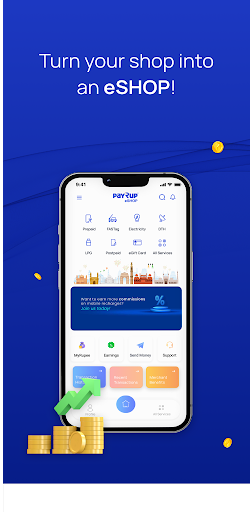 Android application payRup eShop screenshort