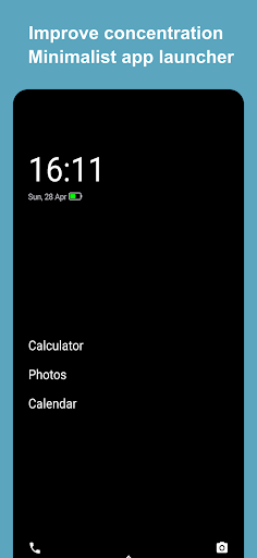 Screenshot of OHome - Minimalist Launcher