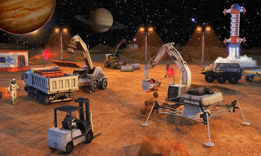 Android application Space City Construction Sim screenshort