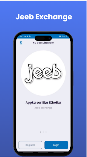 Android application Jeeb Exchange screenshort