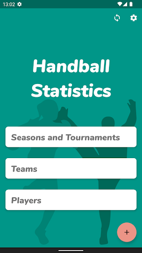 Android application Handball Statistics screenshort