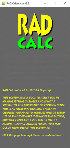 RAD Calc - Relative Air Densit Screen 3