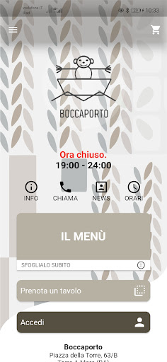 Android application Boccaporto screenshort