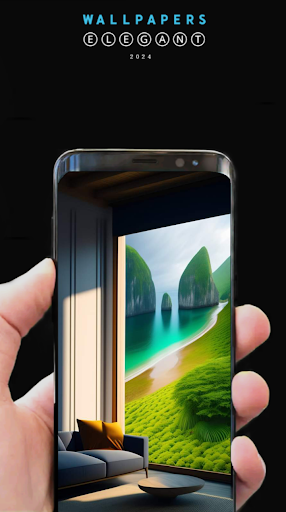 Android application خلفيات طبيعية بذكاء الصناعي screenshort