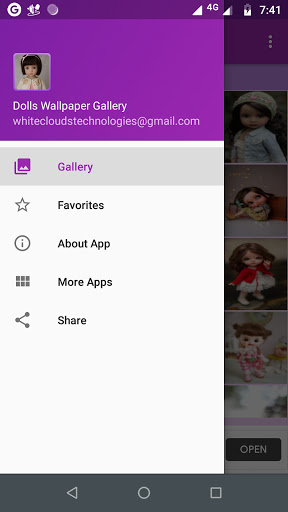 Android application Dolls Wallpaper Gallery screenshort