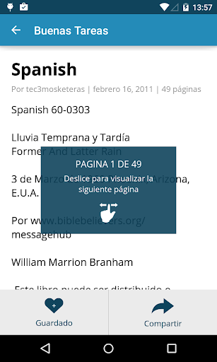 Buenas Tareas Screen 3
