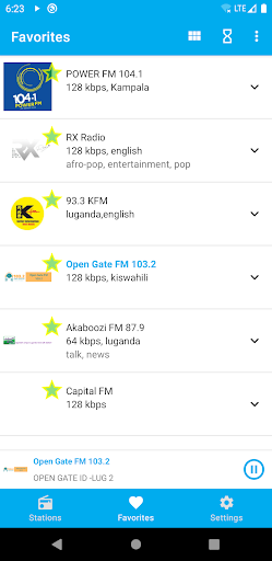 Uganda Radio Stations Screen 3