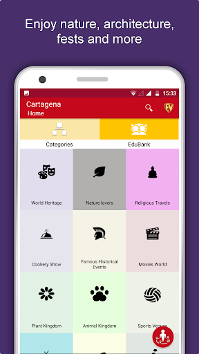 Android application Cartagena Travel & Explore, Of screenshort