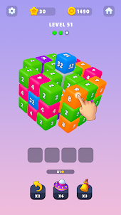 2048 Cube 3d: Match Puzzle!