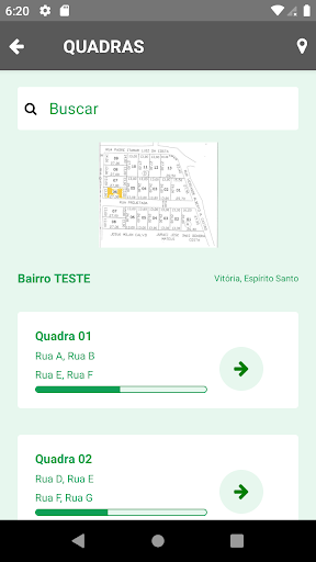 Android application Regularização Fundiária screenshort