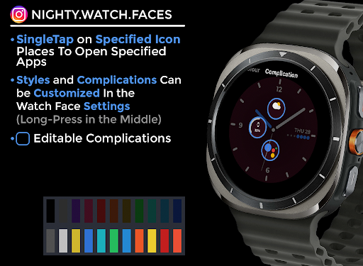 Night ver 55 - watch face screenshot 5