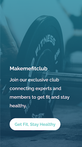 Android application Makemefitclub screenshort