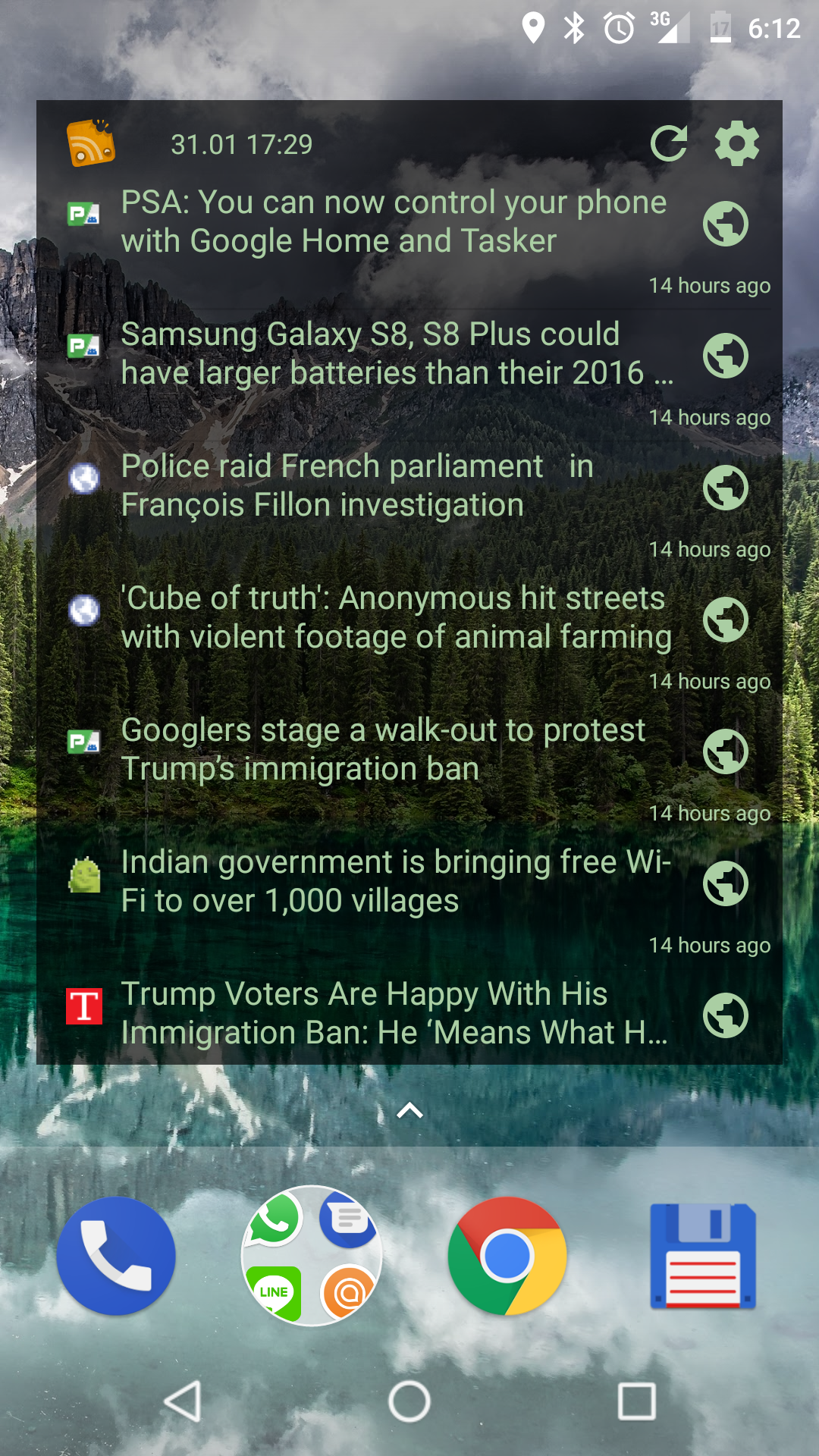 Android application RSS Reader Pro screenshort