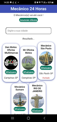 Android application Mecanico 24 horas screenshort