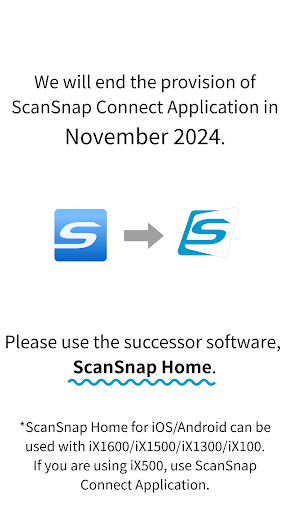 Android application ScanSnap Connect Application. screenshort