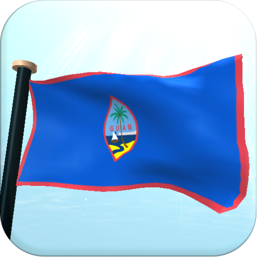 Guam Flag 3D Free Wallpaper logo