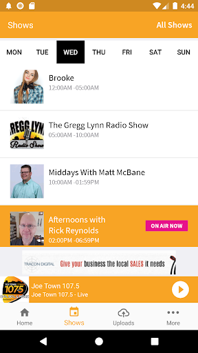 Joetown 107.5 Screen 2