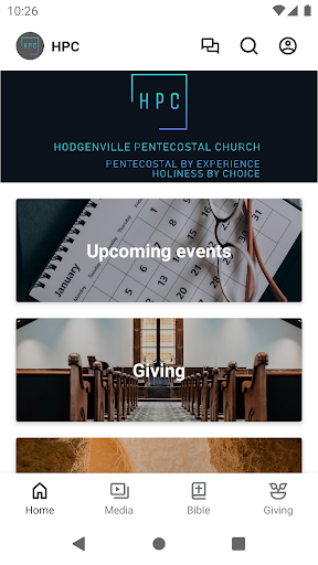 Android application Hodgenville Pentecostal Church screenshort