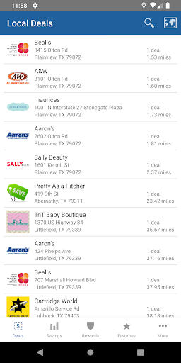 Android application Spirit Rewards screenshort