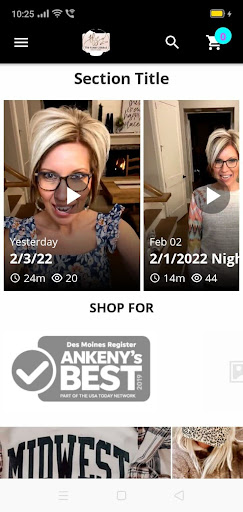 Android application The Funky Zebras Boutique screenshort