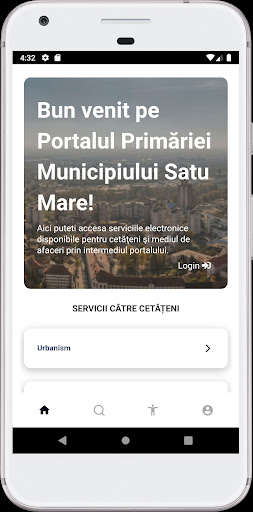 Android application Portal Primăria Satu Mare screenshort