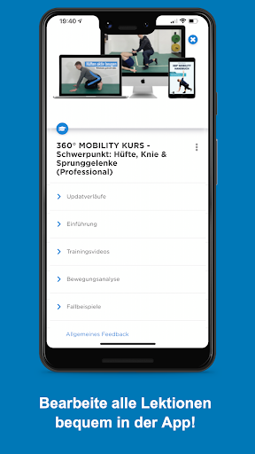 Android application funcFIT 360° Mobility screenshort