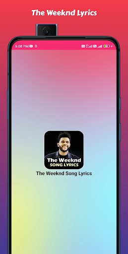 Android application The Weeknd Song Lyrics screenshort
