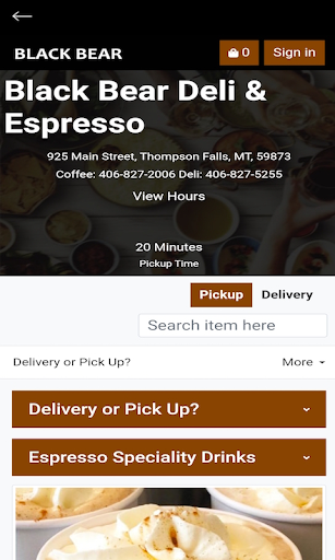 Black Bear Deli & Espresso Screen 2