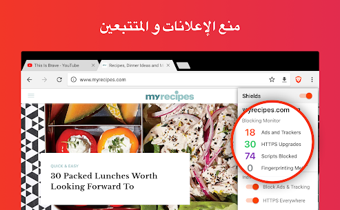 متصفح الويب الخاص الشجاع 6