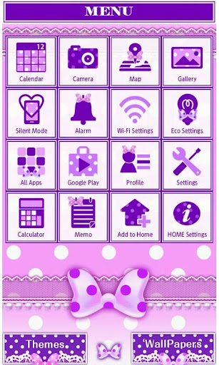 Purple polka dot Wallpaper Screen 2