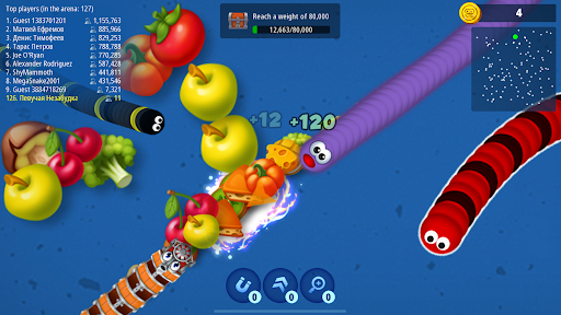 Screenshot Worms Zone .io - Hungry Snake